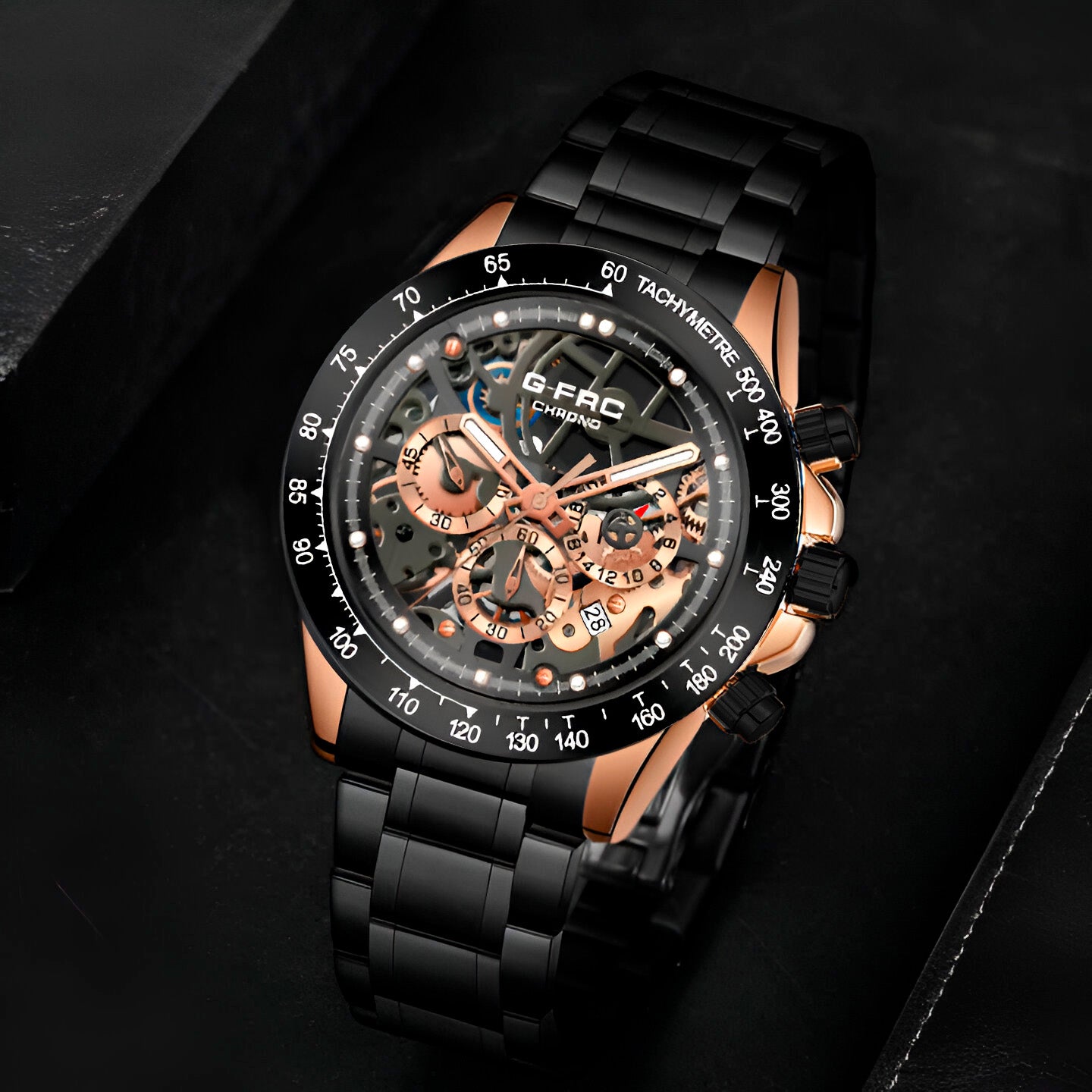 Reloj G-force H3717g Cronografo Funciona