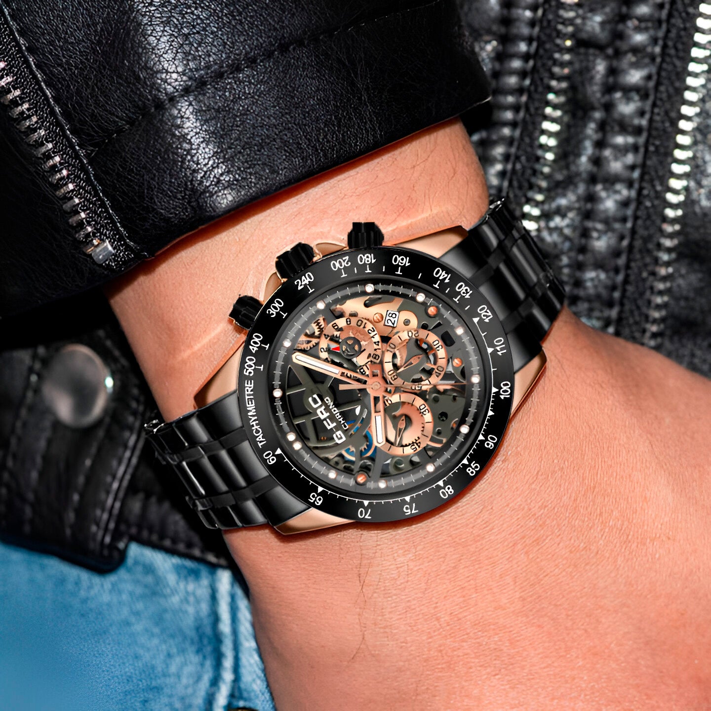 Reloj G-force H3717g Cronografo Funciona
